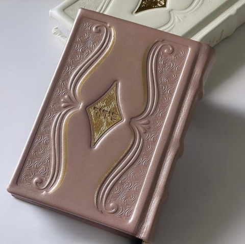 סידור מעור אמיתי - דגם יהלום