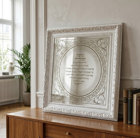 ברכת הבית יוקרתית בעיצוב עגול ואומנותי