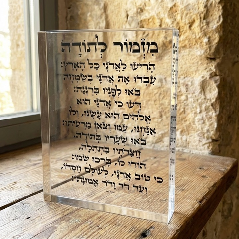 מזמור לתודה מזכוכית