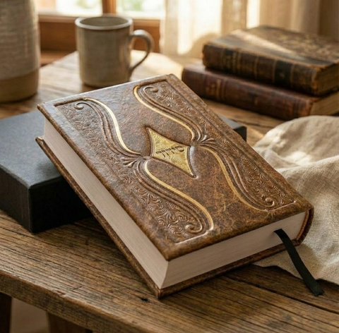 סידור מעור אמיתי - דגם יהלום