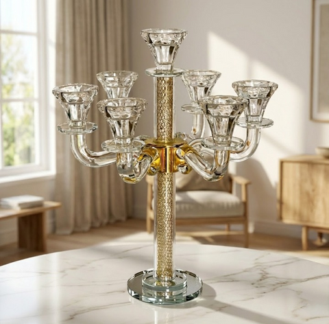 פמוטים 7 קנים מקריסטל