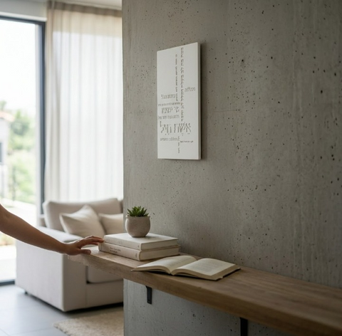 אשת חיל מבטון - צבע לבן