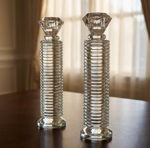 פמוטים לשבת דגם טבעות