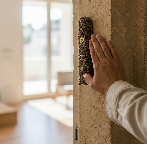 מזוזה מאבן חושן - אבן שוהם